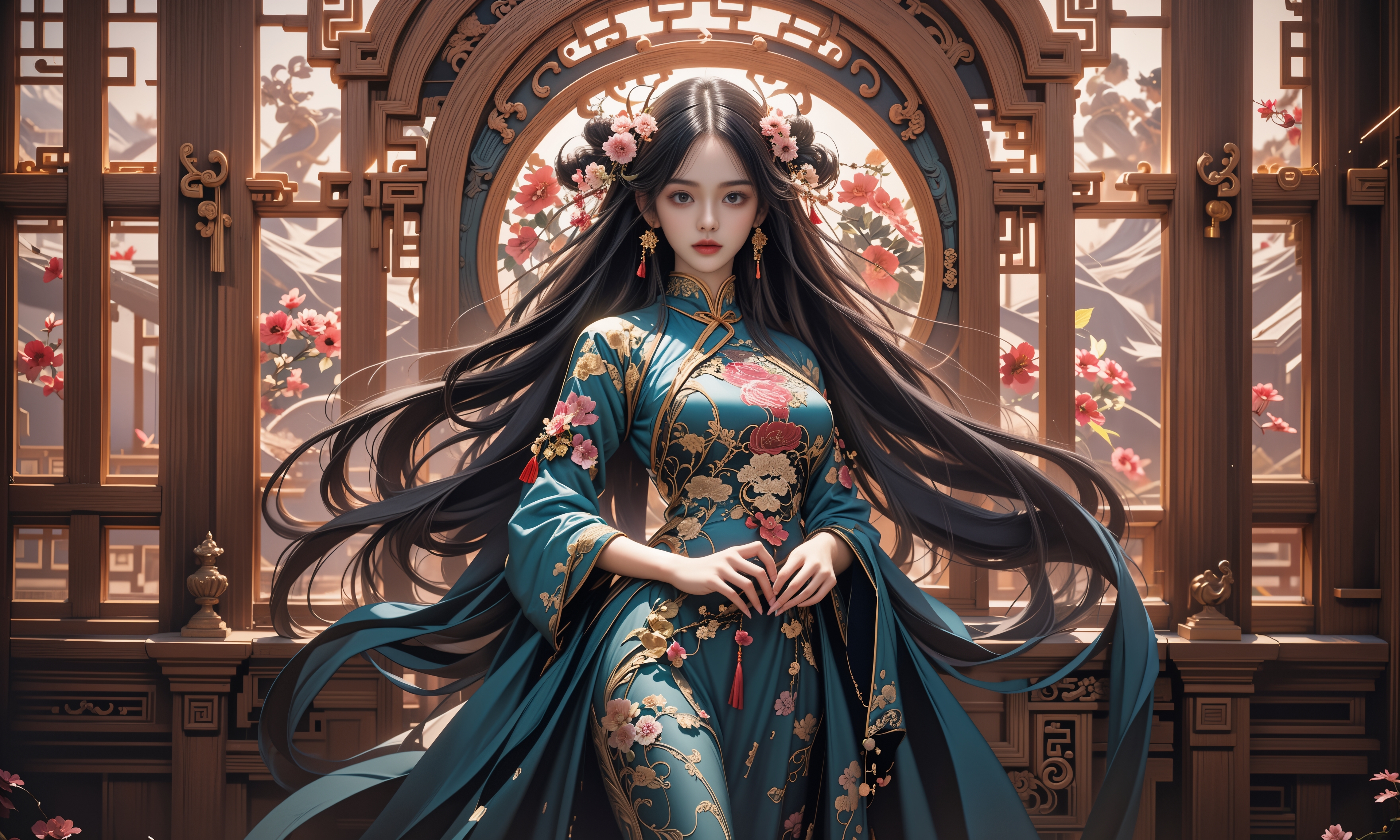 重庆高温天气持续 大熊猫洗冰水浴防暑降温